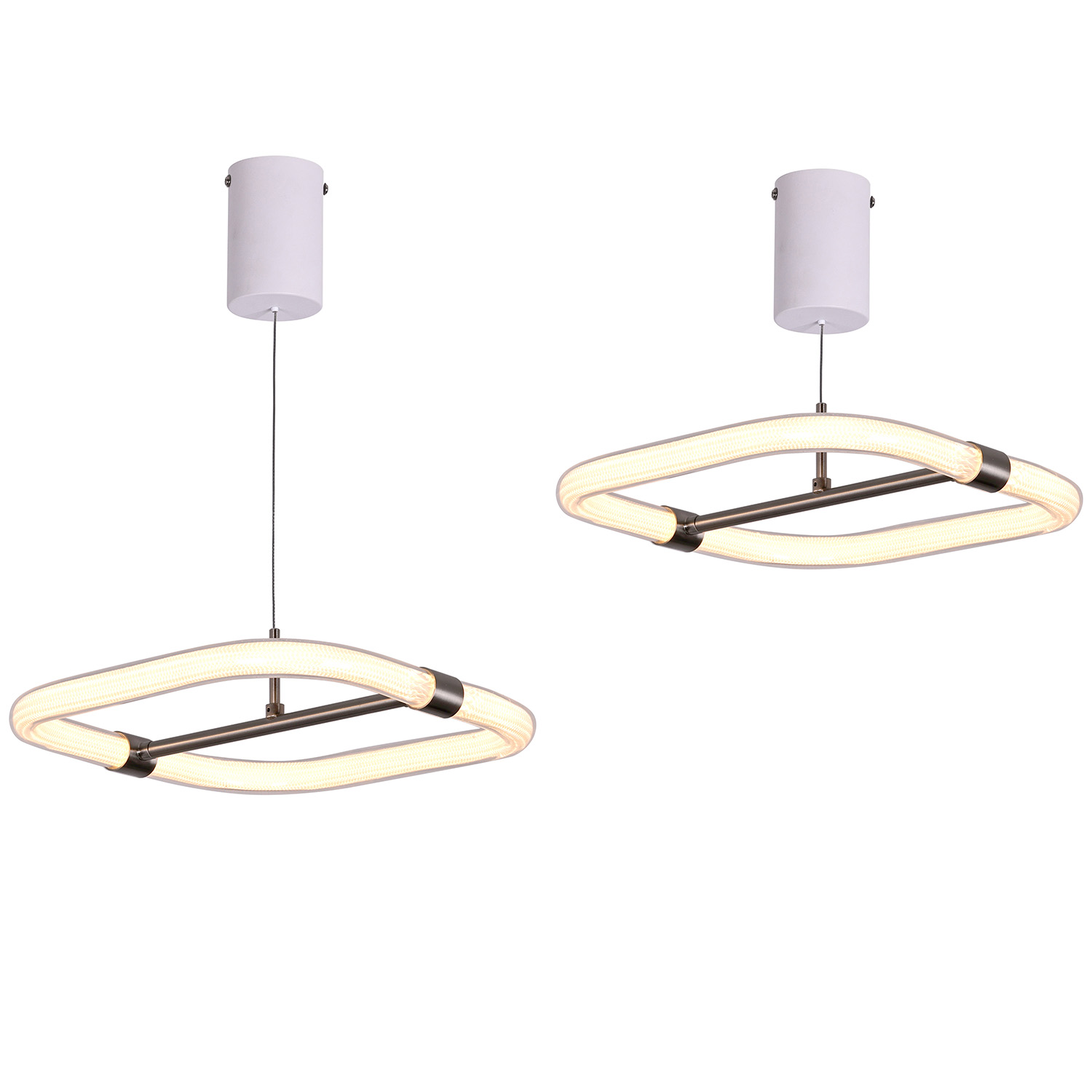 Square Shade ဖြင့် ချိန်ညှိနိုင်သော LED Pendant မီးအိမ်