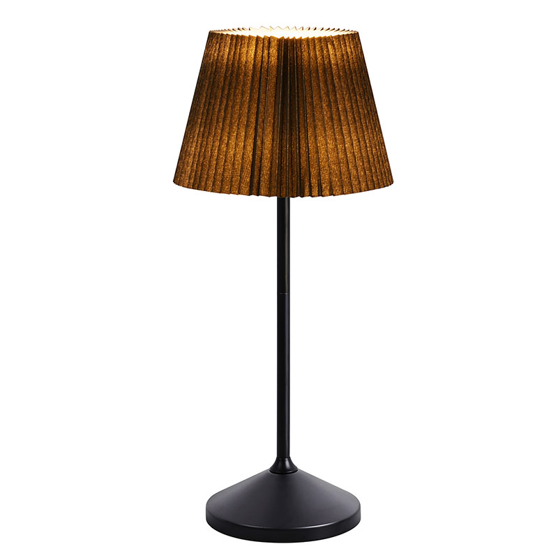 အနက်ရောင် Led စားပွဲခုံမီးအိမ်