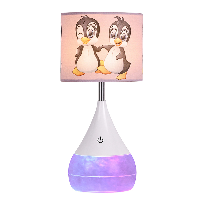 Duck Fabric Shade ပါသော LED စားပွဲတင်မီးအိမ်