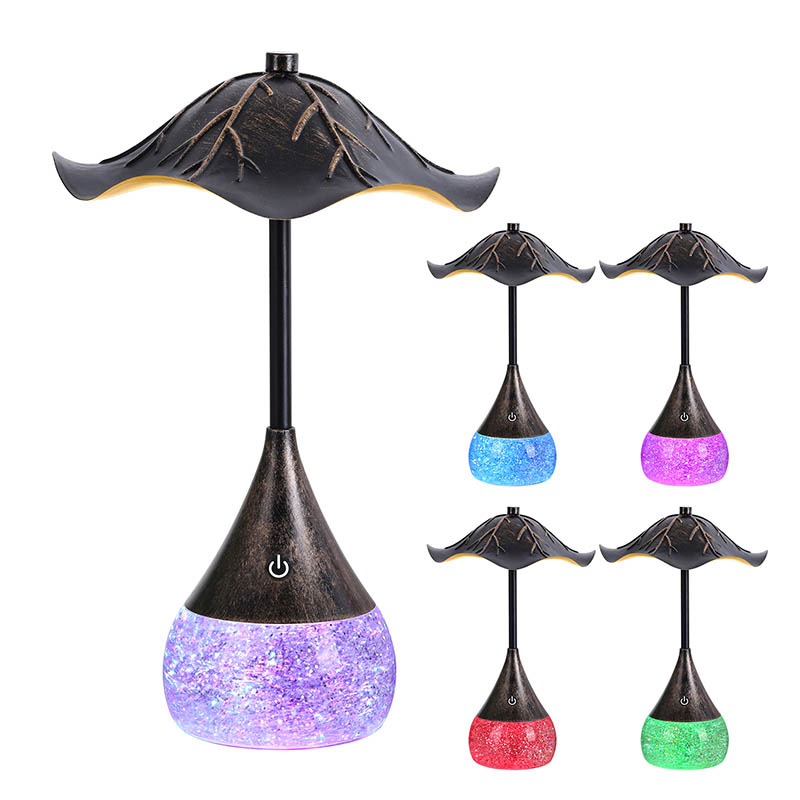 RGB Glitter Base နှင့်အတူ Ret Desk Limp