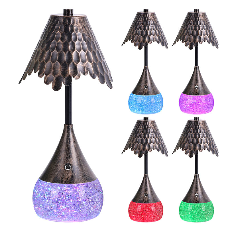 RGB Glitter Base ဖြင့် Shade LED Desk Lamp ကိုပြန်လည်ထည့်သွင်းပါ