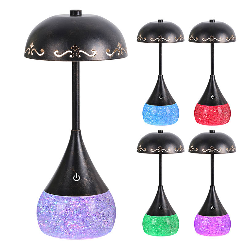 RGB တောက်ပပုလင်းပုလင်းပုလင်း Lead Desk Limbeted Lid နှင့်အတူ