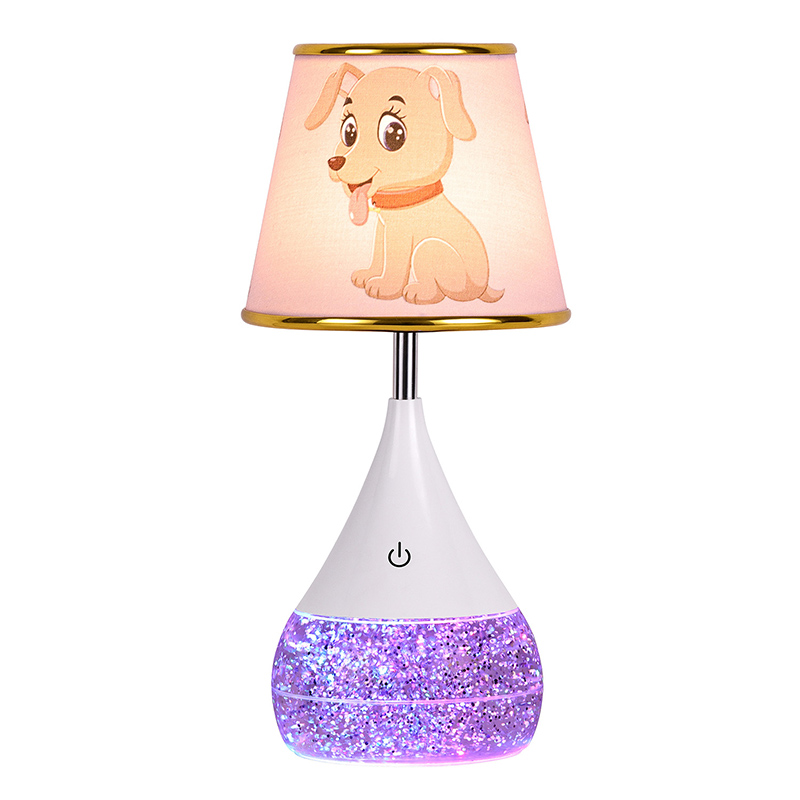 Duck Fabric Shade ပါသော RGB Liquid LED စားပွဲတင်မီးအိမ်